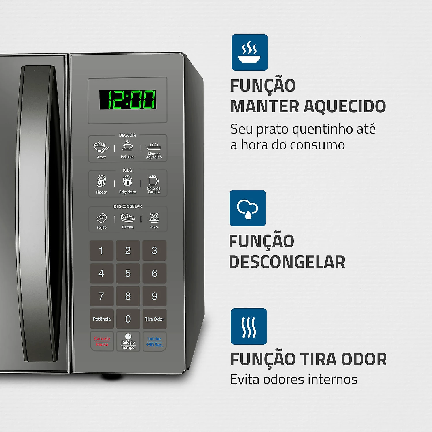 Micro-ondas 34L Mondial MO-02-34-E 127V
