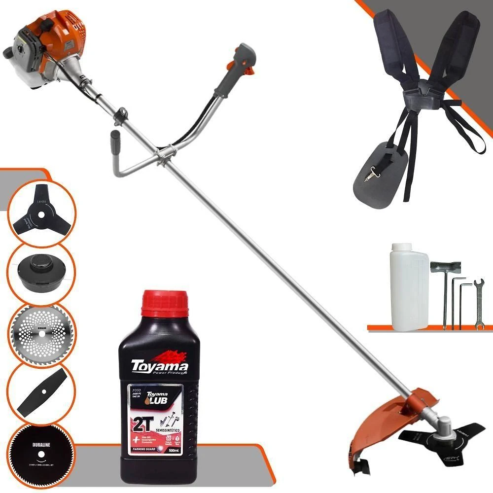Roçadeira Lateral Tekna Rl520ac-g2 5 Em 1 + óleo Toyama