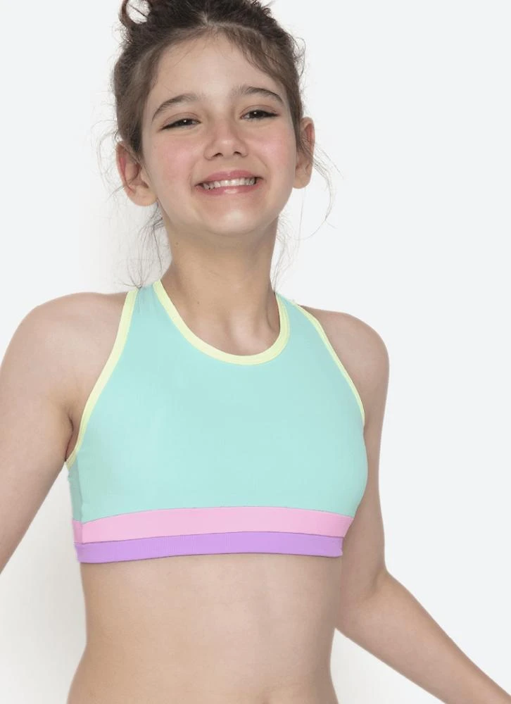 Biquíni menina teen color block