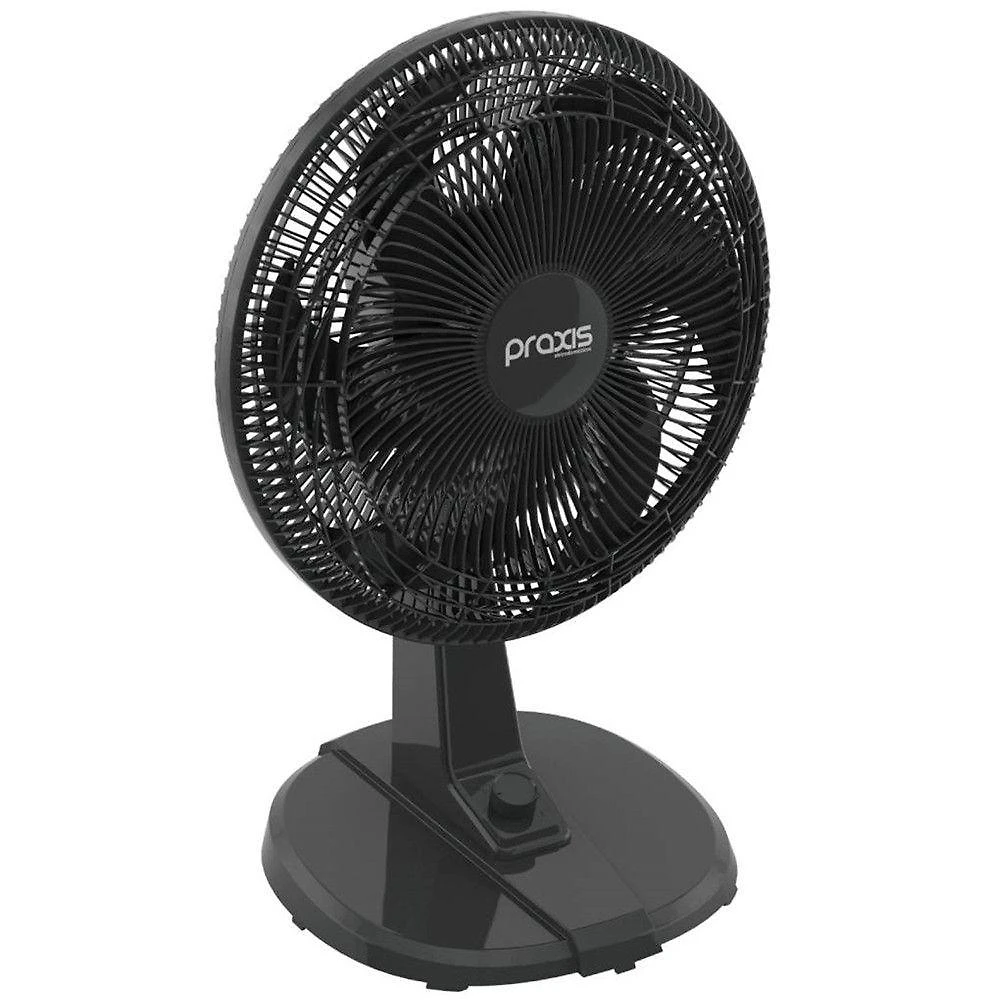 Ventilador De Mesa VENT42PT 6 Pás 3 Velocidades Praxis Preto 110V