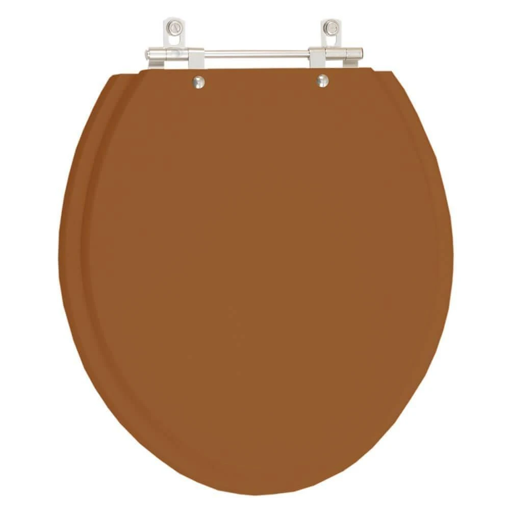 Assento Sanitário Fiori Oval Resina Plástica Parafusado Convencional Ocre Pontto Lavabo 40CM