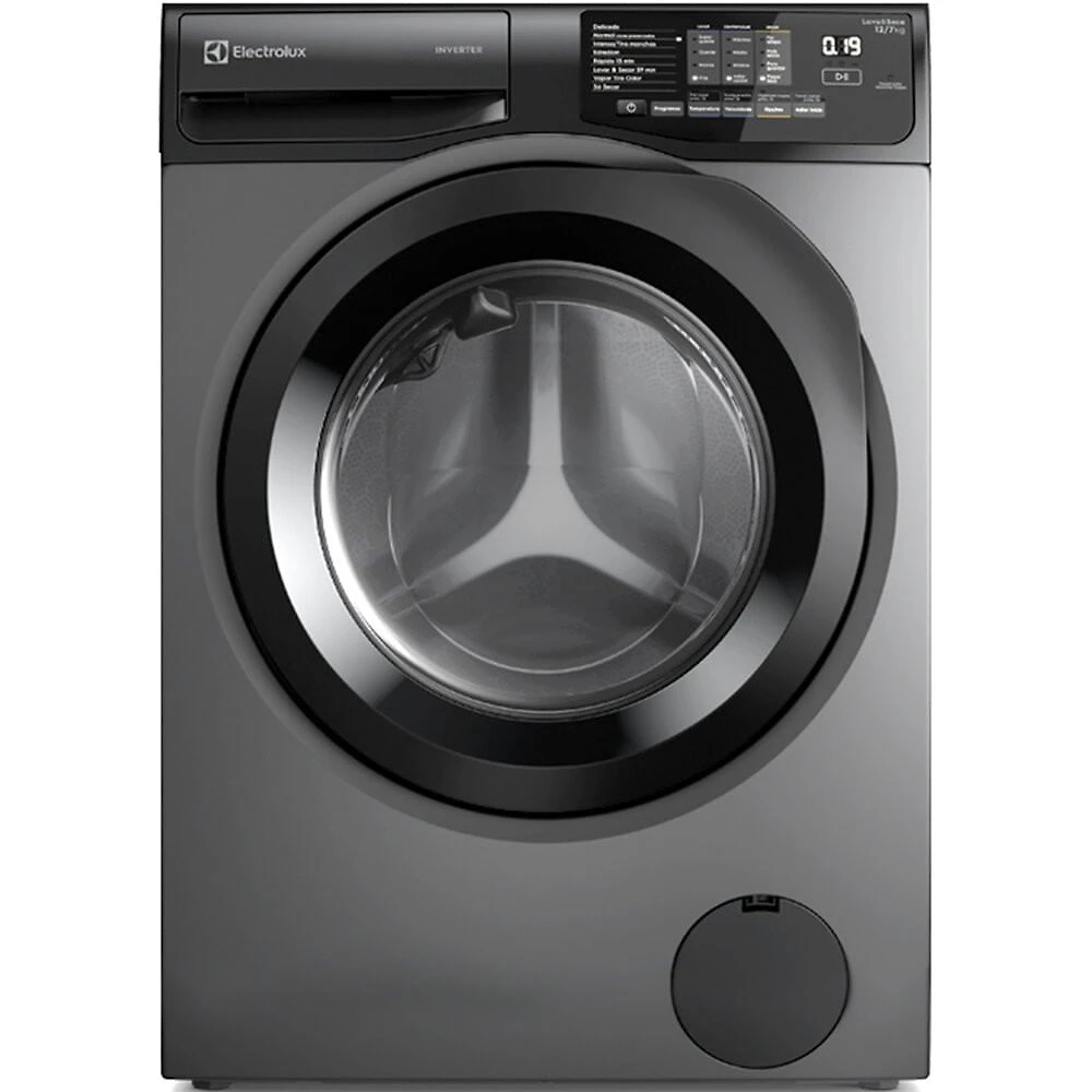Lava e Seca Electrolux 12Kg 7Kg Inverter, Água Quente LSC12