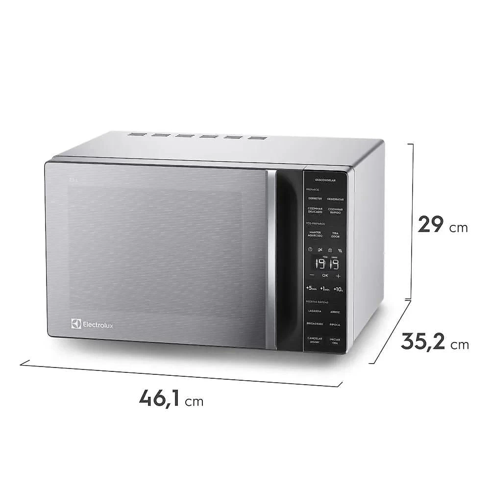 Micro-ondas Electrolux de Bancada Efficient 23L Prata ME23S 127V