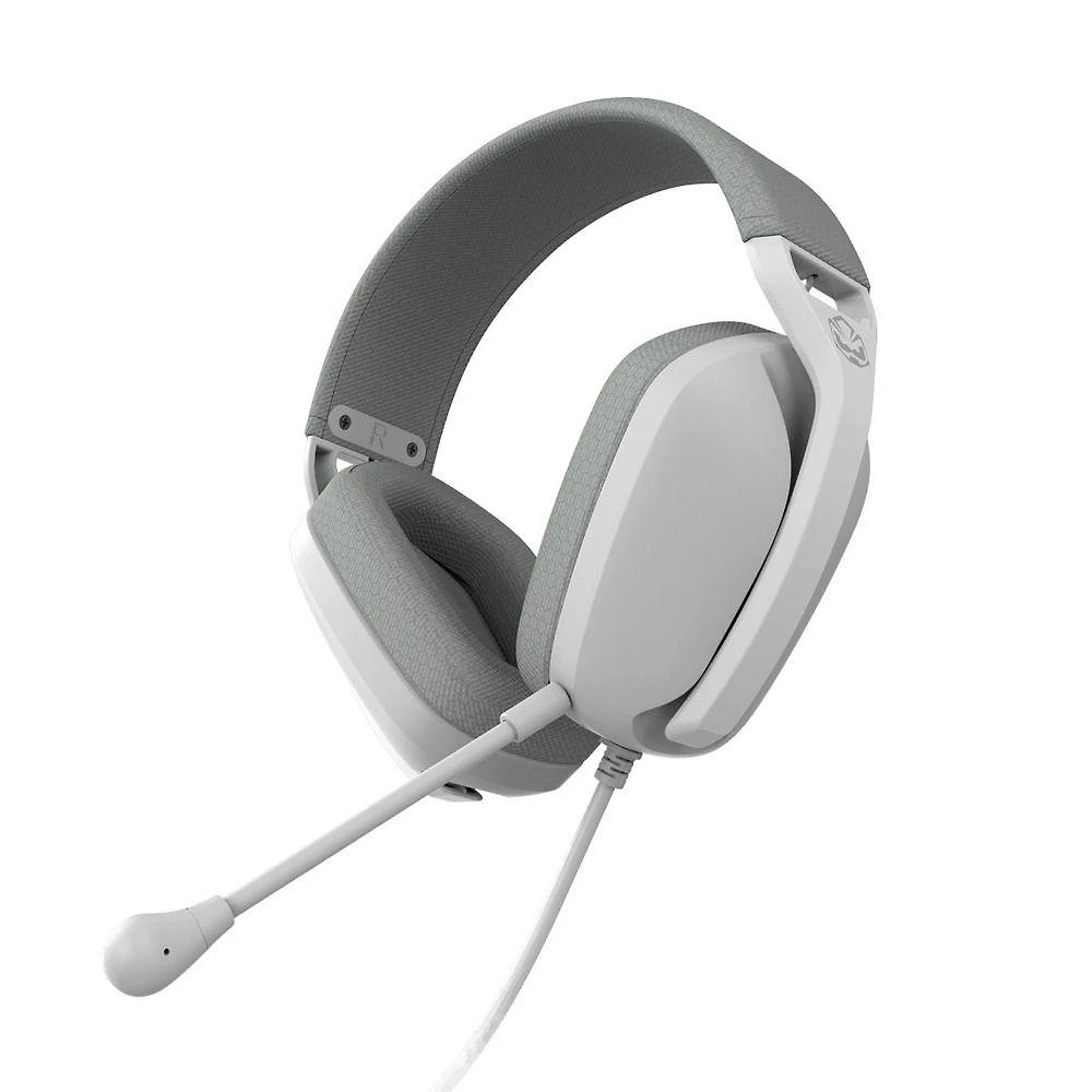 Headset Gamer Pcyes Nyra White Ghost P2 3,5mm Driver 40mm Microfone Destacável Branco