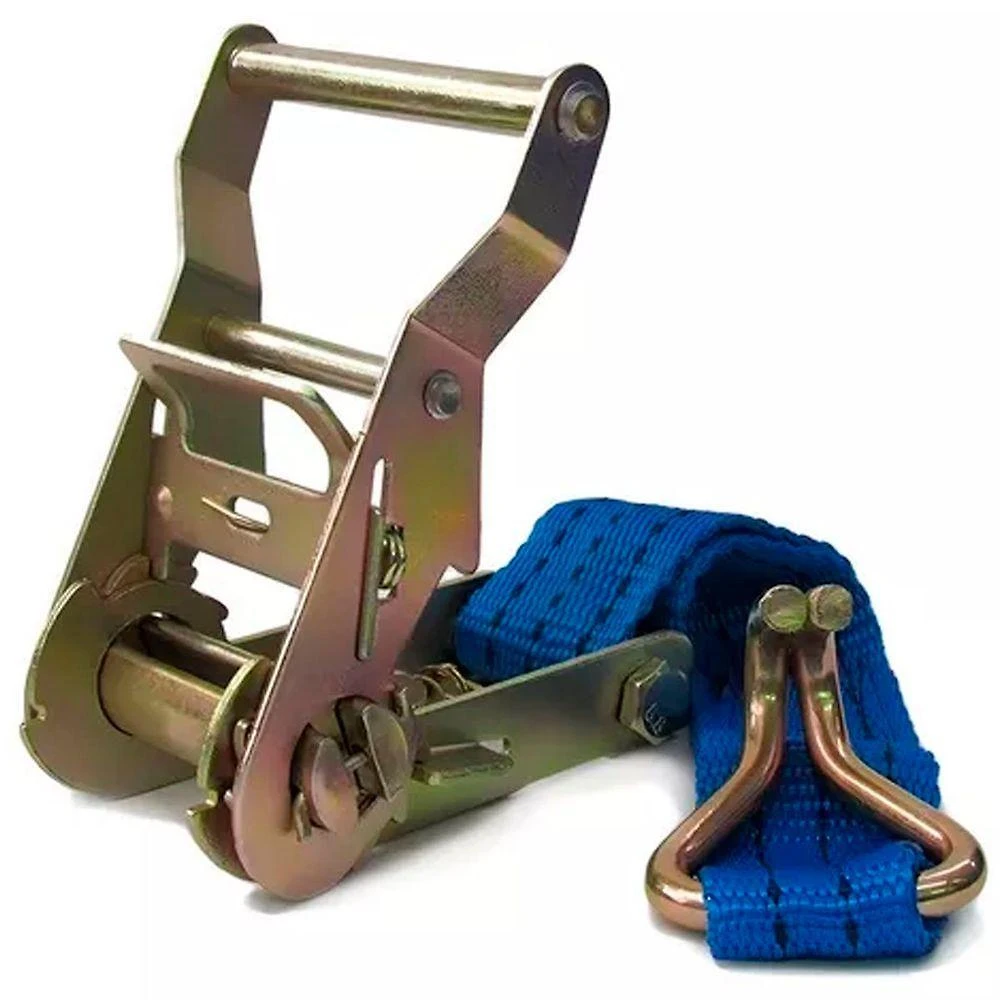 Cinta Tensor Azul Para Amarração Carca Alça Catraca 6m 35mm