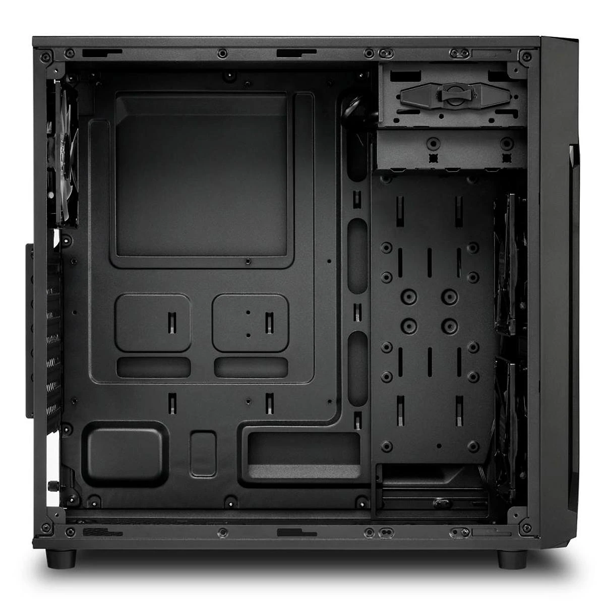 Gabinete Gamer Sharkoon Vg6-W Atx Com 3 Fans Led Vermelho