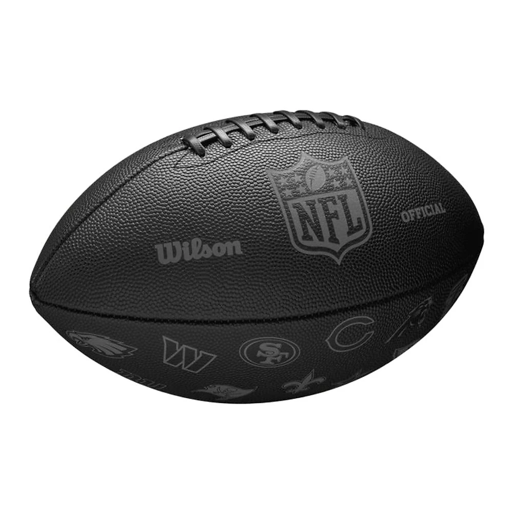 Bola de Futebol Americano Wilson NFL 32 Team Black Oficial