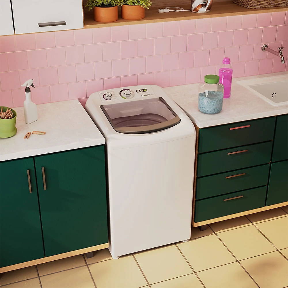 Máquina de Lavar 13Kg CWH13AB com Dosagem Econômica Consul Branco - 110V