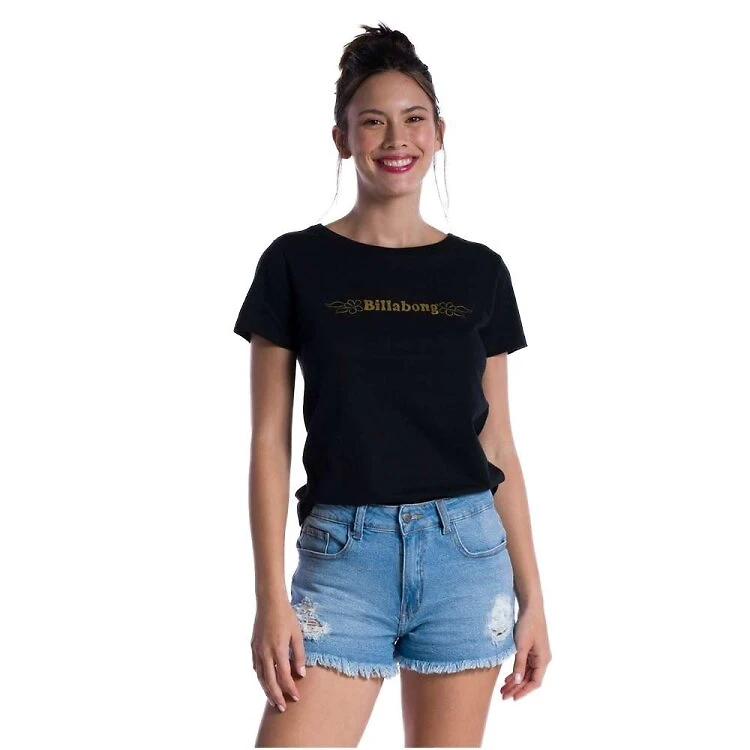 Camiseta Billabong MC lets Get Away - Preto - PRETO