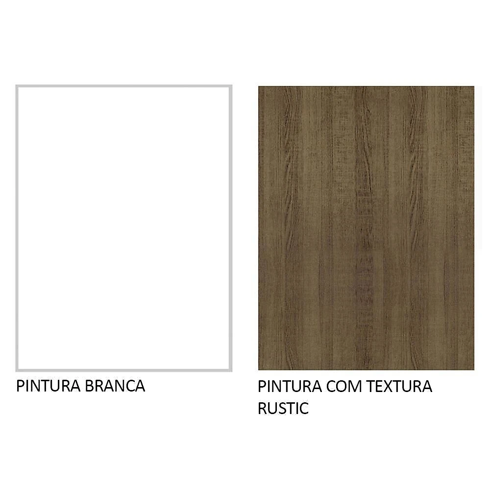 Balcão multiuso 120cm 2 portas 3 gavetas agata madesa b branco