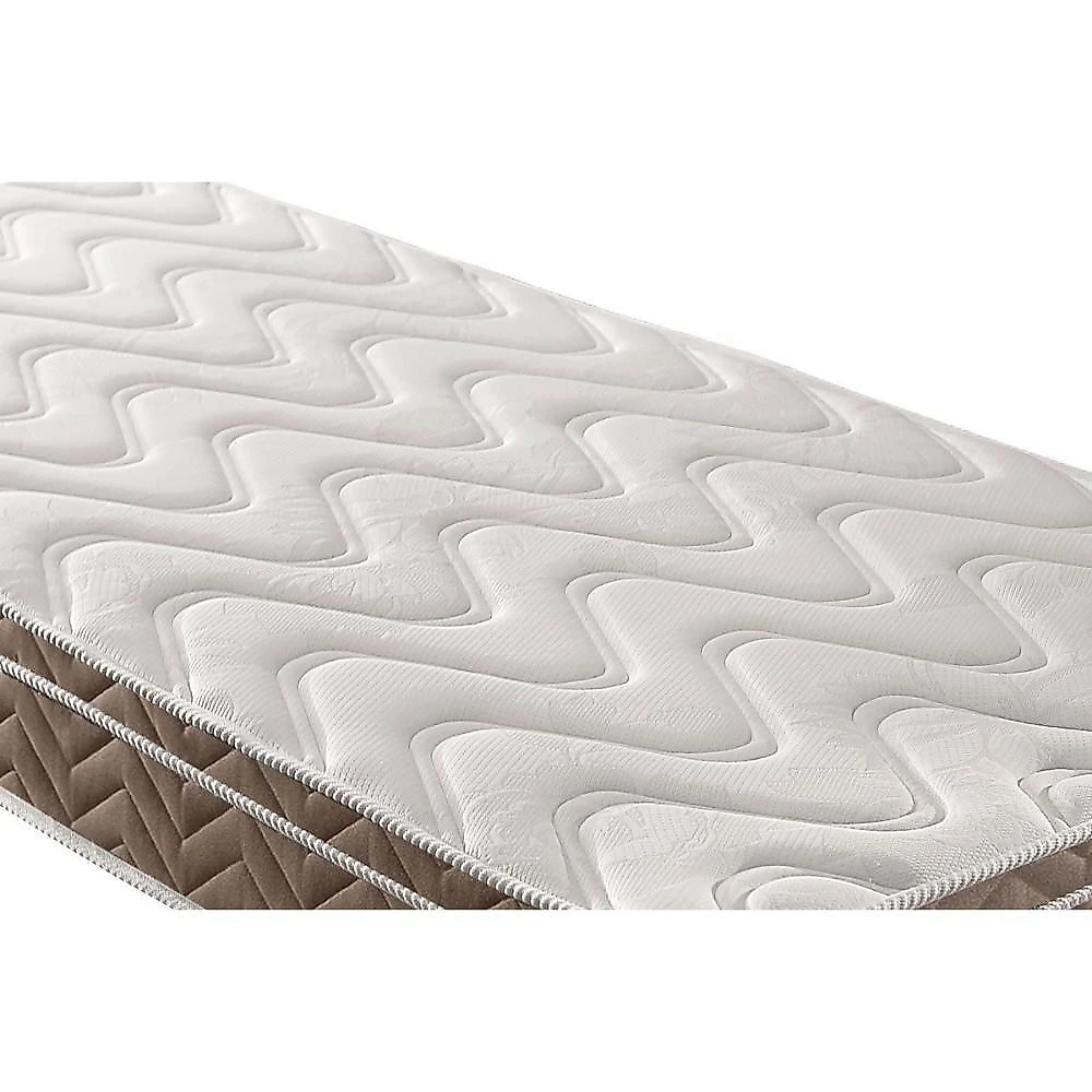 Cama Box Baú King: Colchão Espuma D33 Paropas Confort Ultra Firme + Base Crc Suede Brown (193x203)