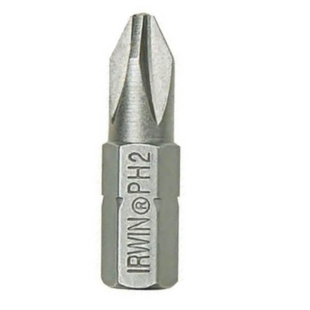 Ponta Insert Bit Phillips IW12888 Encaixe 1-4 25,4mm Corpo Hexagonal Aço S2 Irwin