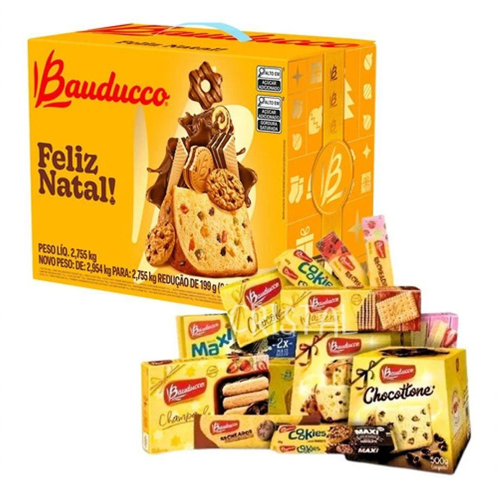 Cesta De Natal Bauducco Grande Ano Novo Empresa Nf Presente