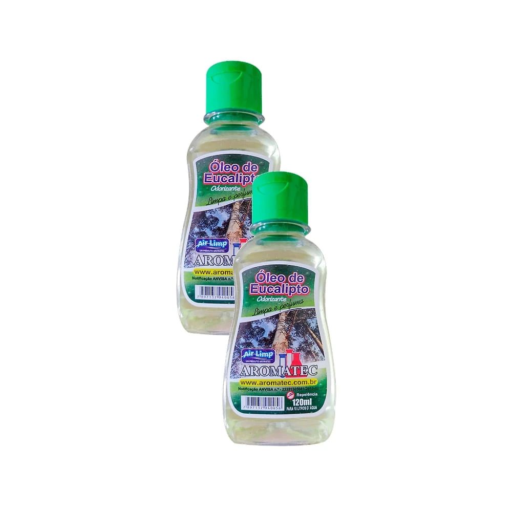 Kit 2 Óleo de Eucalipto Odorizante  Aromatec Limpa e Perfuma 120ml