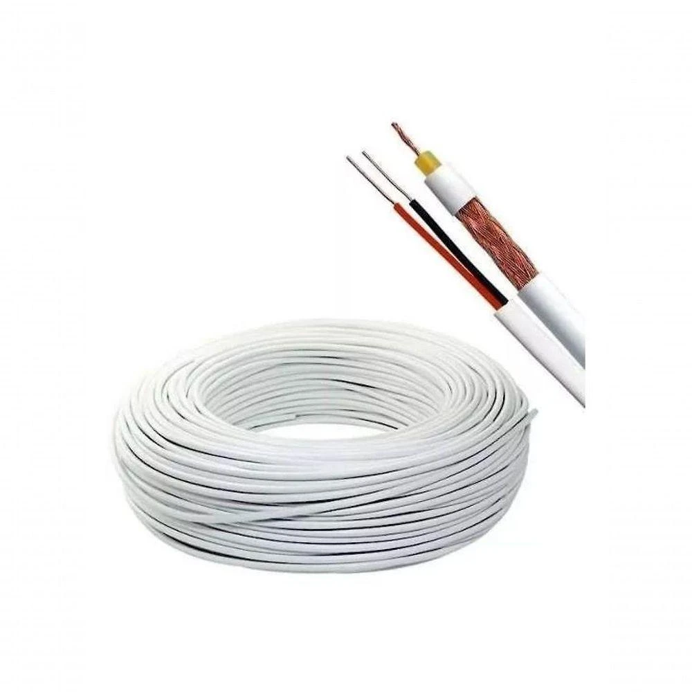 Cabo Coaxial Rf0,4-2,5+2x26awg Mono 100m