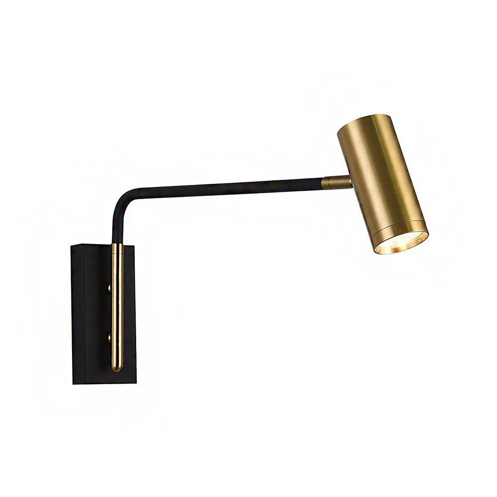 Arandela LED Kastra Luz Amarela 3000K Bivolt Dourado e Preto Astraled