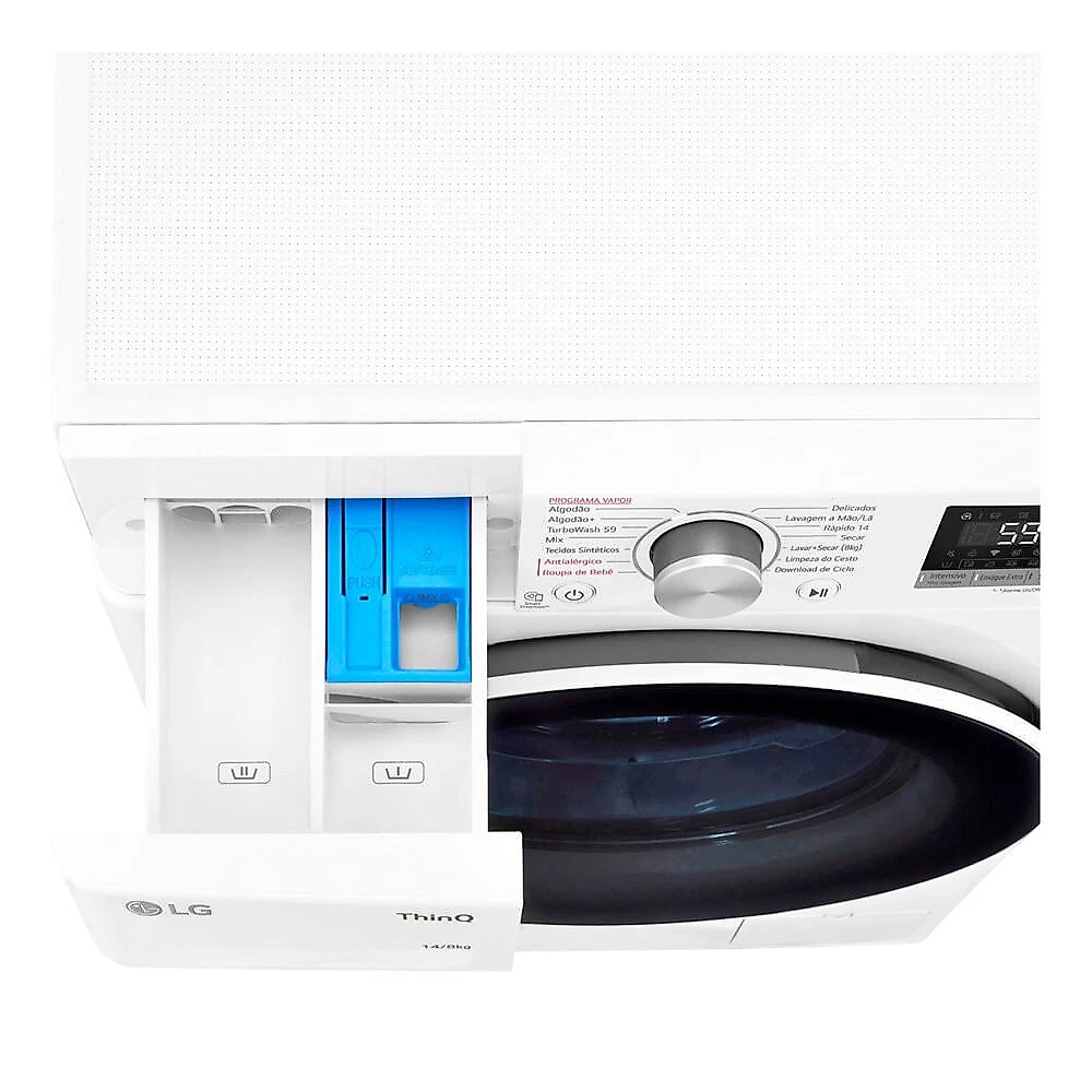 Lava e Seca Smart LG 14kg com Inteligência Artificial AIDD LG Branco - 110V