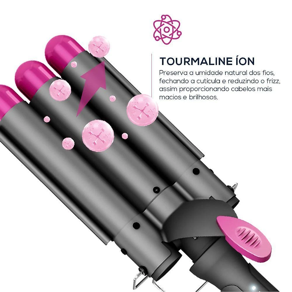 Modelador triondas britânia 190w tourmaline bece17 bivolt