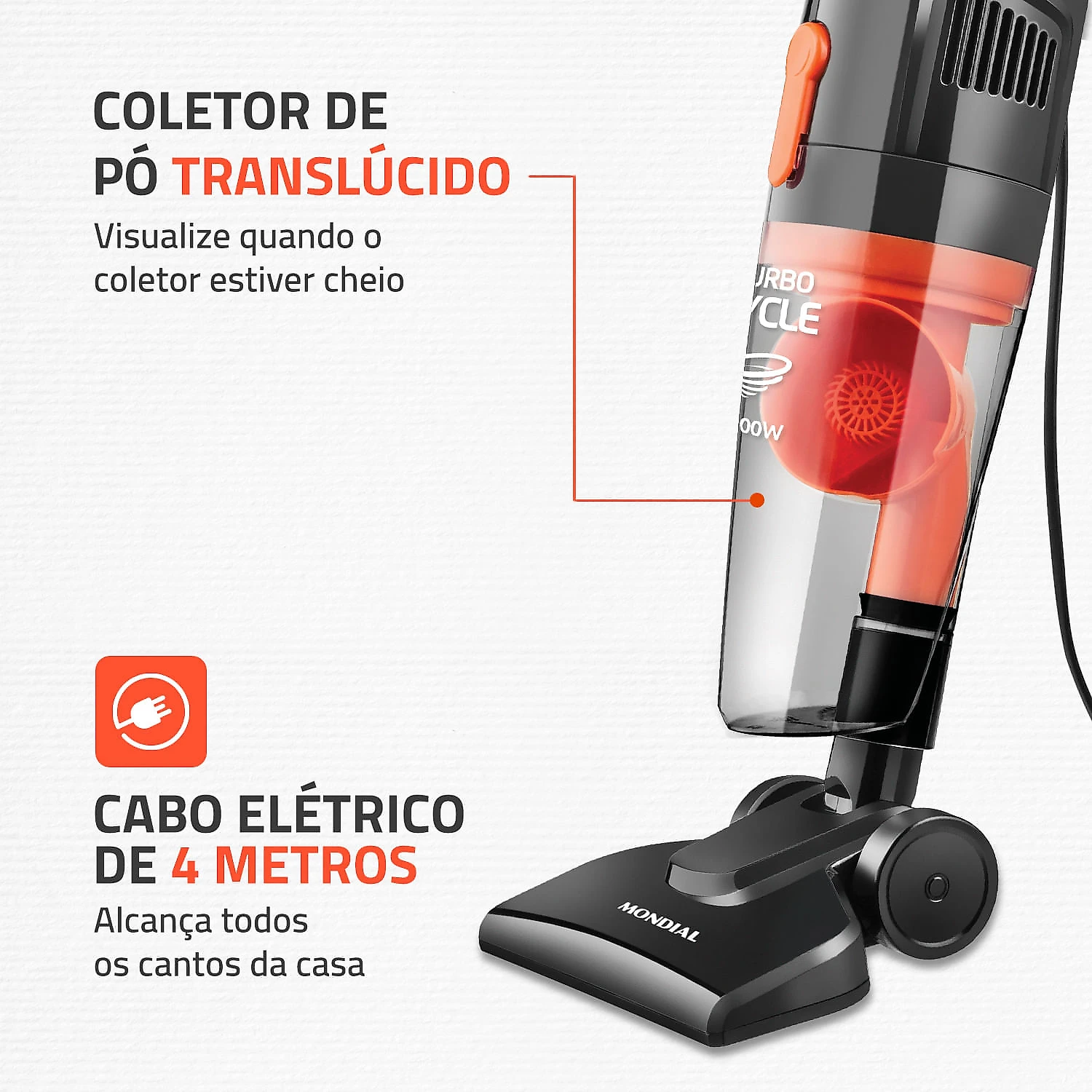 Aspirador de Pó Mondial Turbo Cycle AP-35 127V