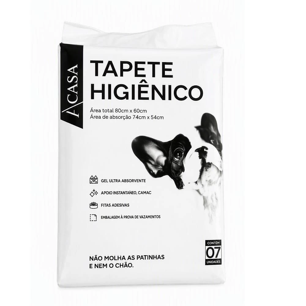 Tapete Higiênico com 7 Unidades 60x80cm - A\CASA