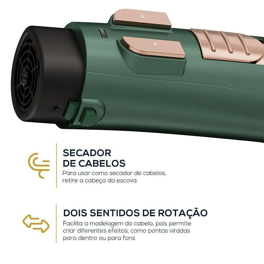 Escova rotativa britânia bivolt 1300w bere01 bivolt