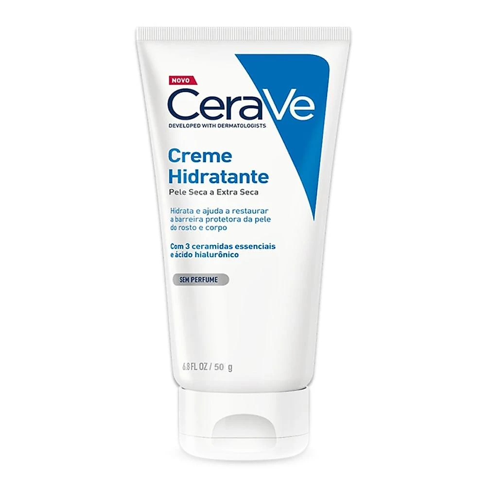 Creme hidratante corporal cerave pele seca e extra seca com Ácido hialurônico 200g