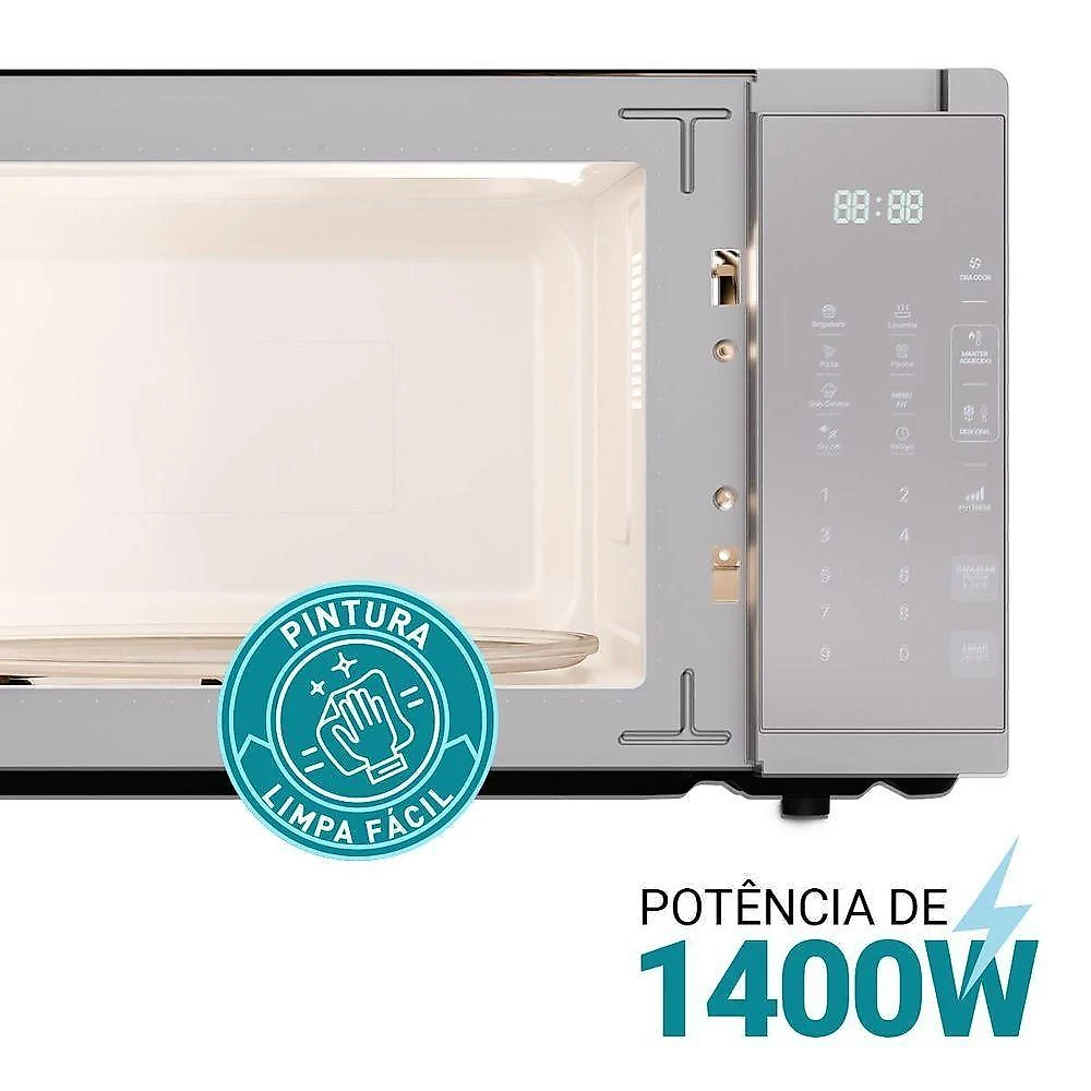 Micro-ondas Bancada Philco PMO38T 33L 1400W Inox Espelhado 110V