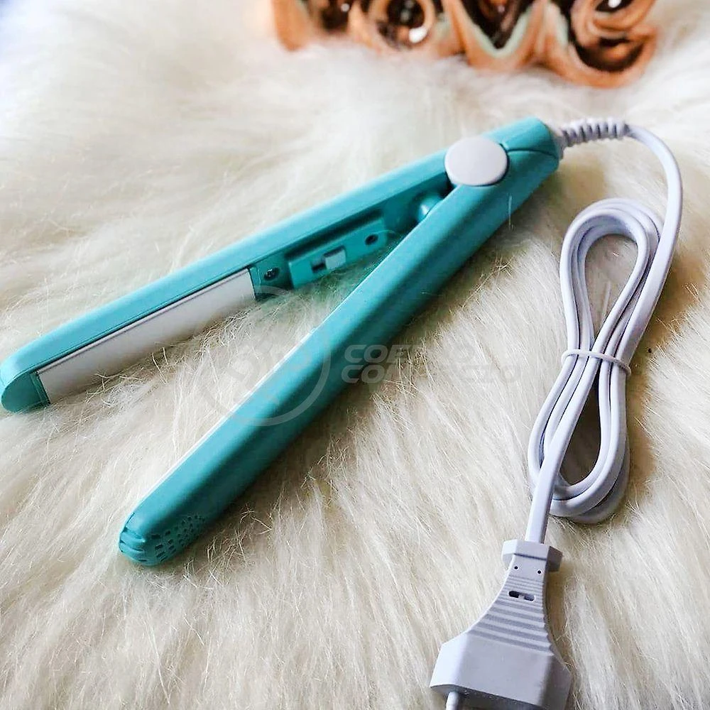 Mini Chapinha Prancha 17Cm Bivolt 110|220V Profissional Azul