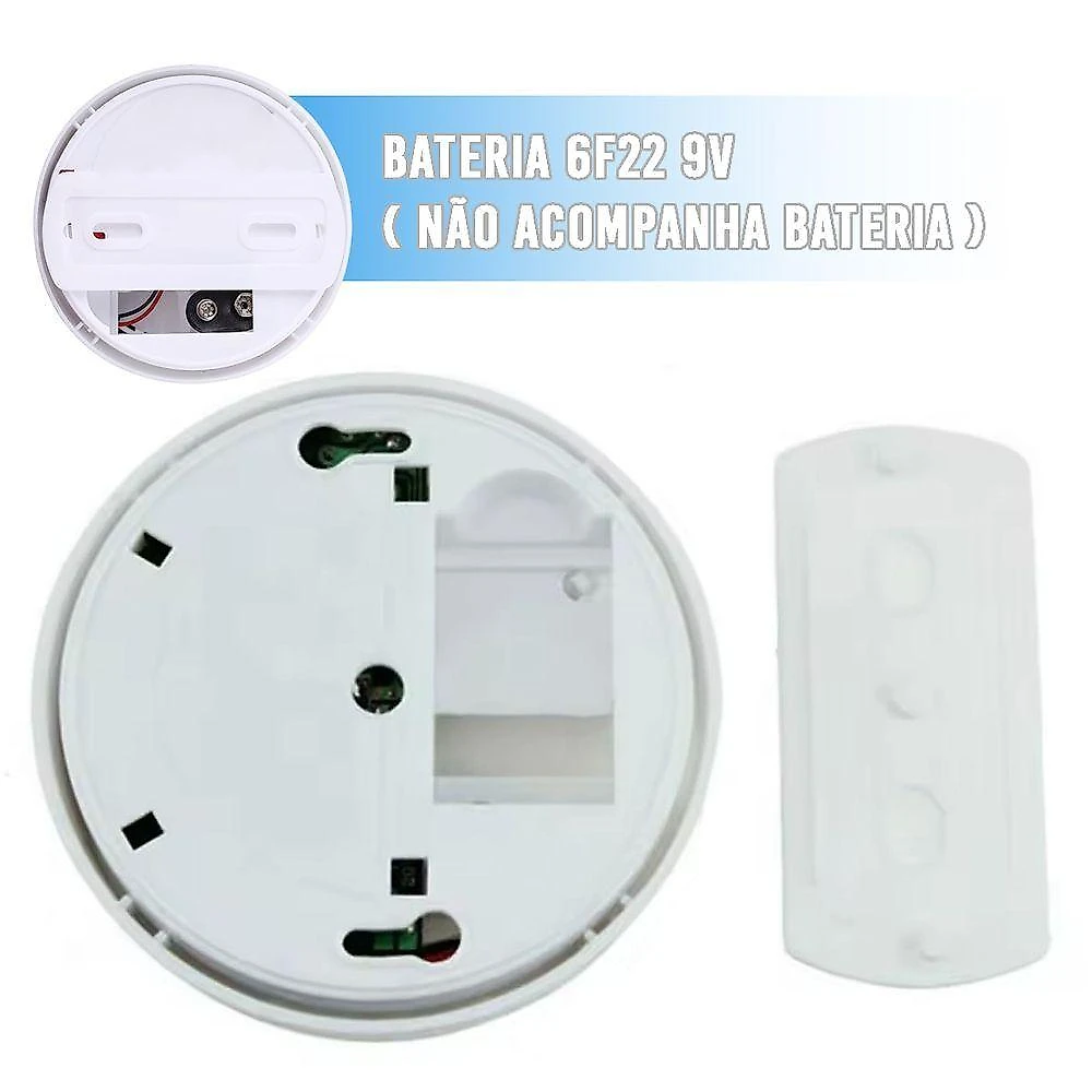 Kit 40 Detectores de Fumaça BSL3710 Sensor Fotoelétrico 85DB Branco AB Mídia