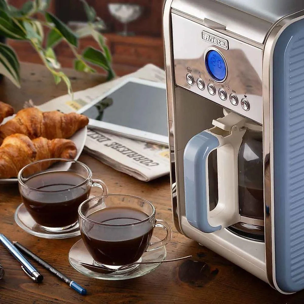Cafeteira Elétrica Vintage Ariete Azul 110V