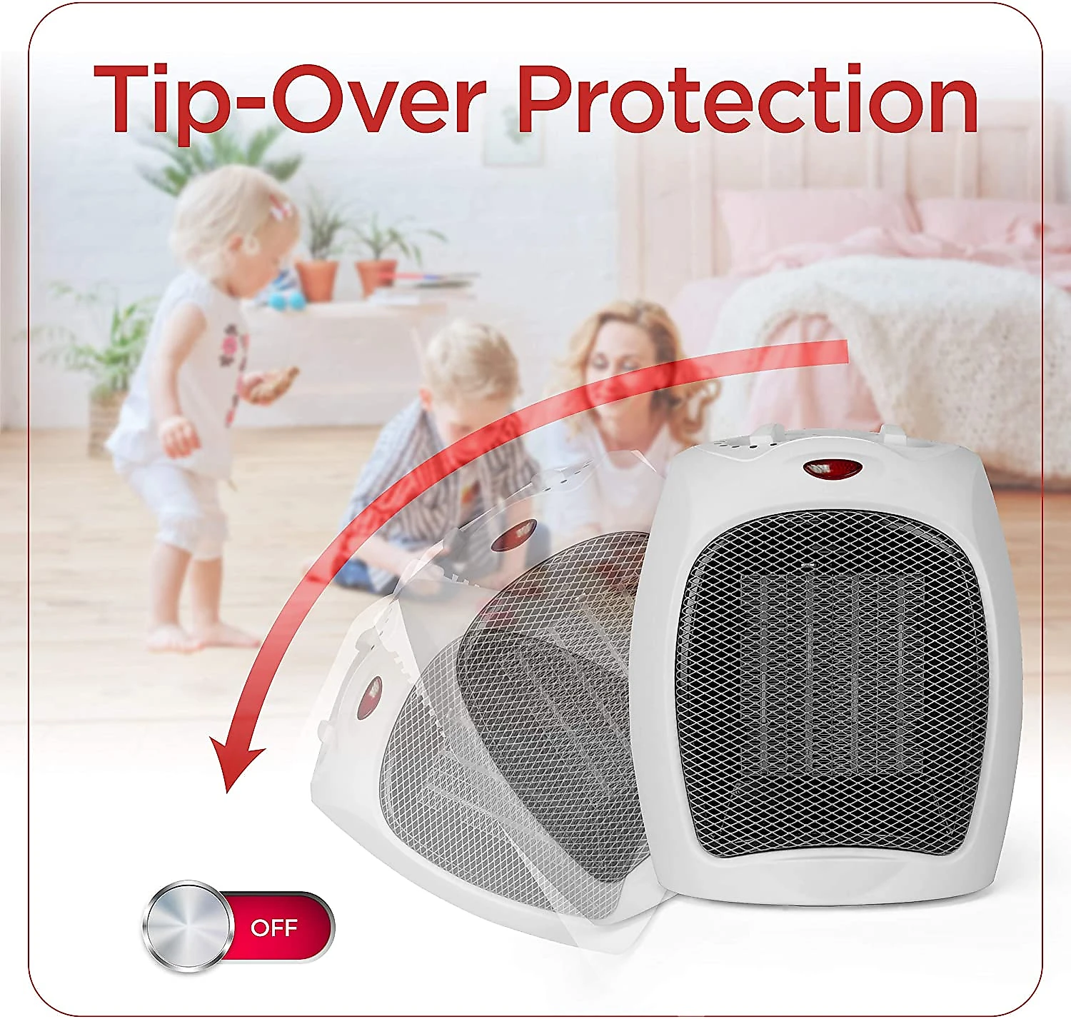 BLACKDECKER Aquecedor Elétrico de Mesa, Cerâmica- portátil, 900W/1500W.