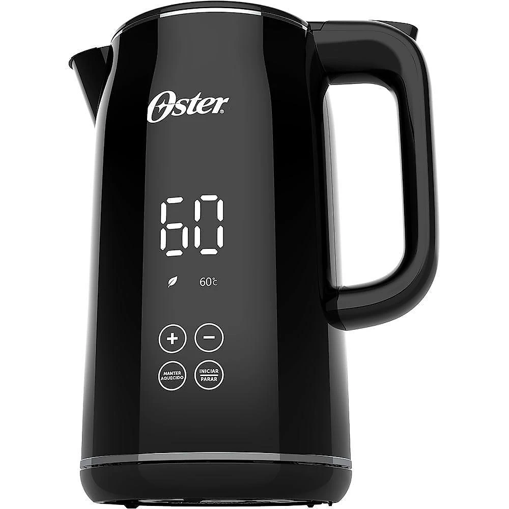 Chaleira elétrica oster ocel920-127 digital 1,7l aço inox black 1200w 110v