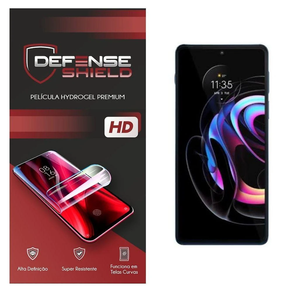 Pelicula Hydrogel Premium Para Moto Edge 20 Pro Proteção Frontal + Verso Defense Shield