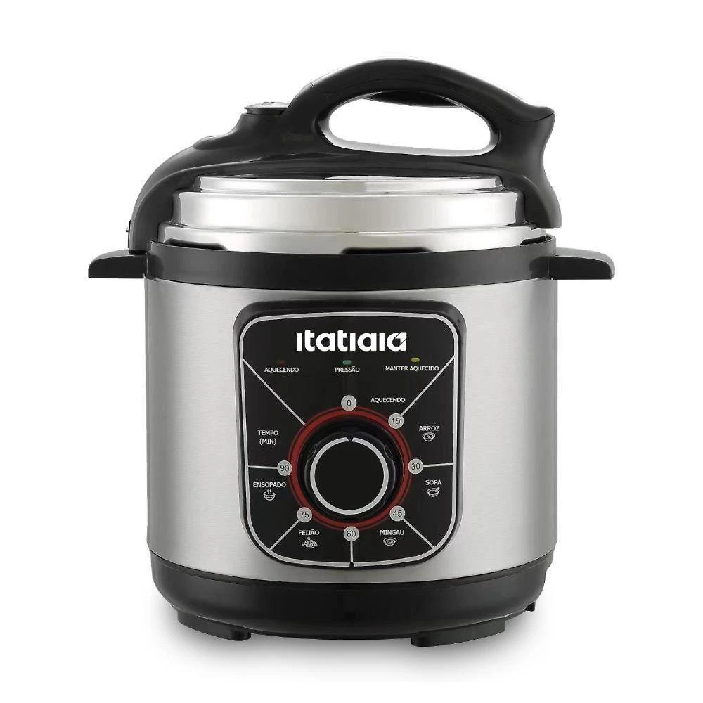 Panela Elétrica Multiuso Itatiaia Essencial 3L 700W Desligamento Automático Preto 220V