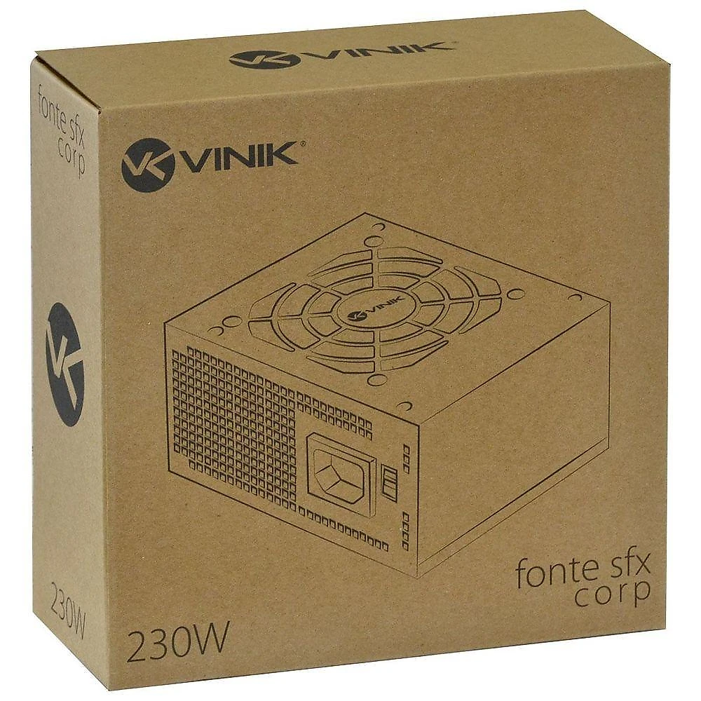Fonte Para Gabinete Slim Sfx 230w Real Bivolt Corp - Vfs230