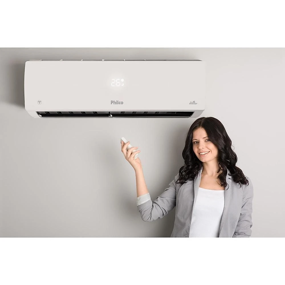 Ar Condicionado Philco Split Hi Wall Inverter 24.000 Btu/h Quente E Frio Monofásico Branco PAC24000IQFM15 220V