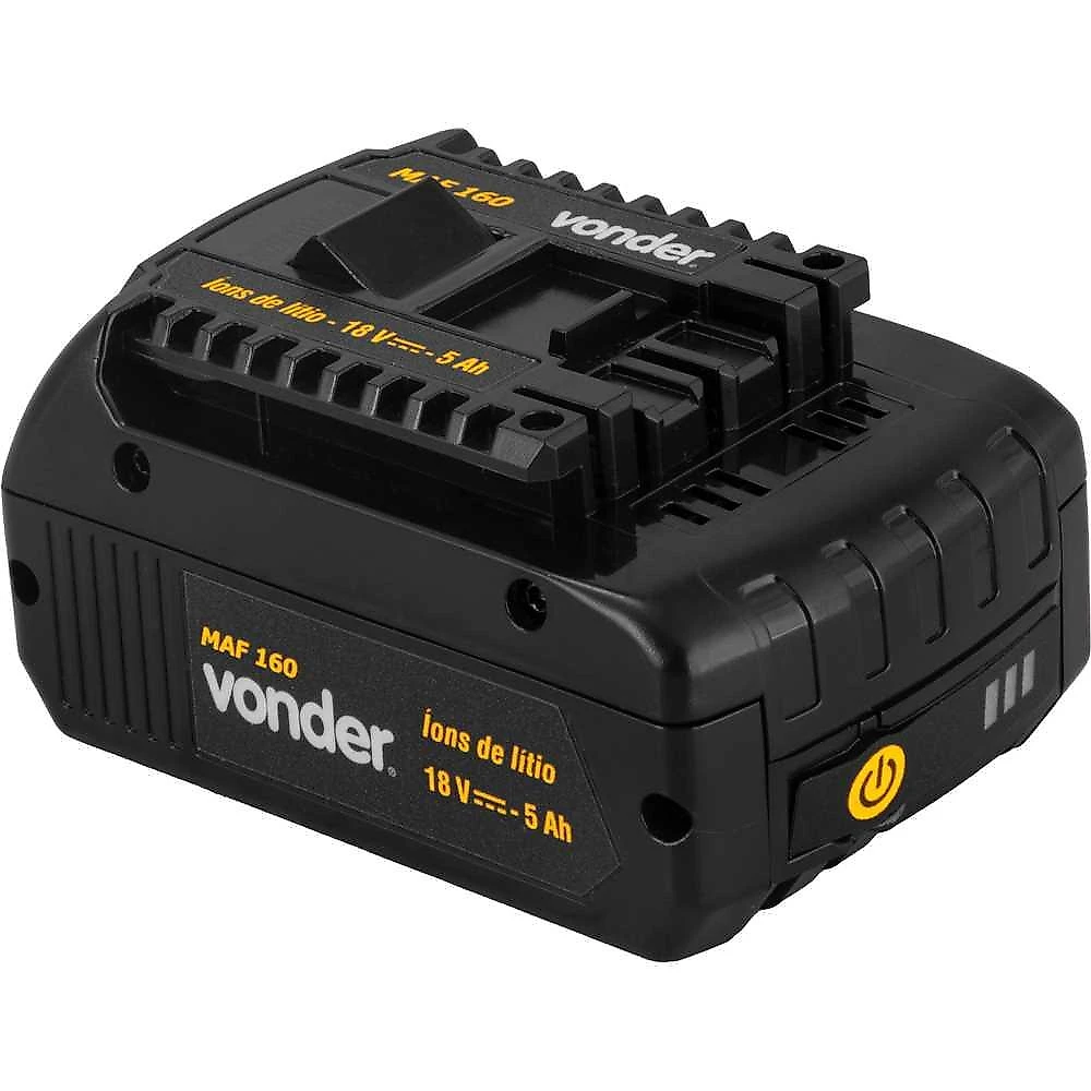 Bateria 18v 5,0ah para máquina arquear maf160/maf190 vonder Íons de lítio 0,710kg
