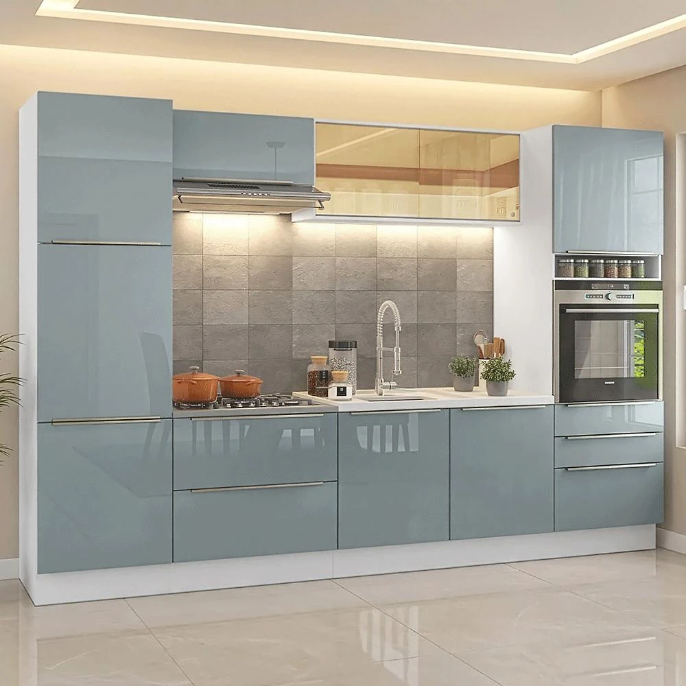 Armário de Cozinha Completa 320 cm Lux Madesa 08