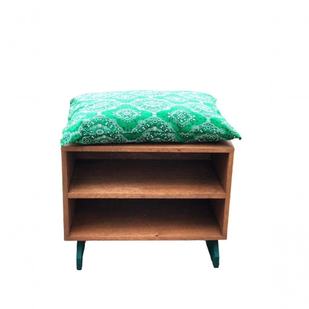 Puff Sapateira Boho Colors Verde