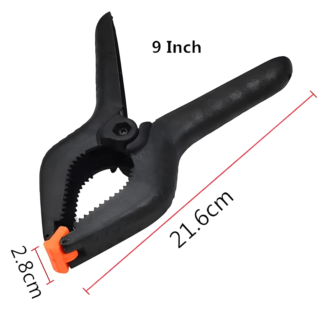 Kit 3x Alicates Garra de Mola 9" Braçadeira Grande para Fundo Fotográfico