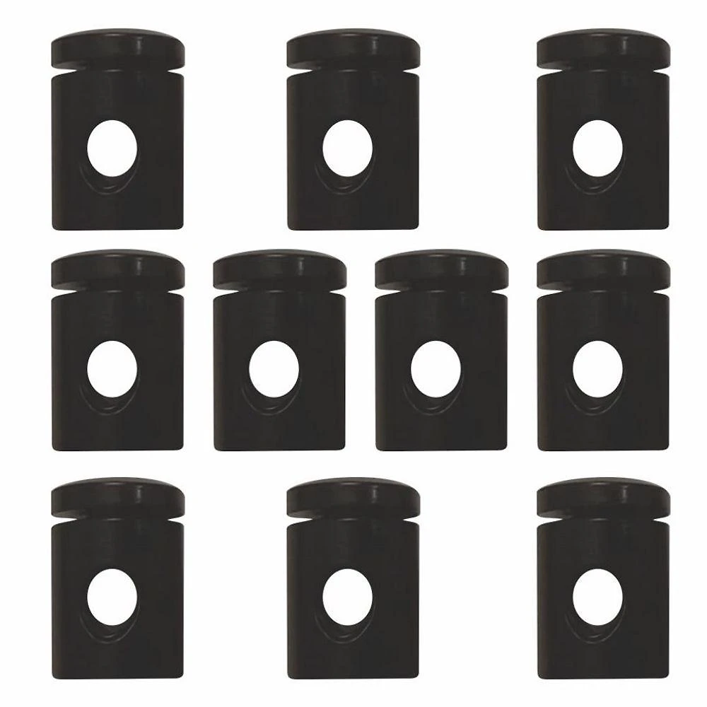 Kit-10 Desviador De Cabo Para Lustres E Pendentes E Luminária Md-6005/10 Preto