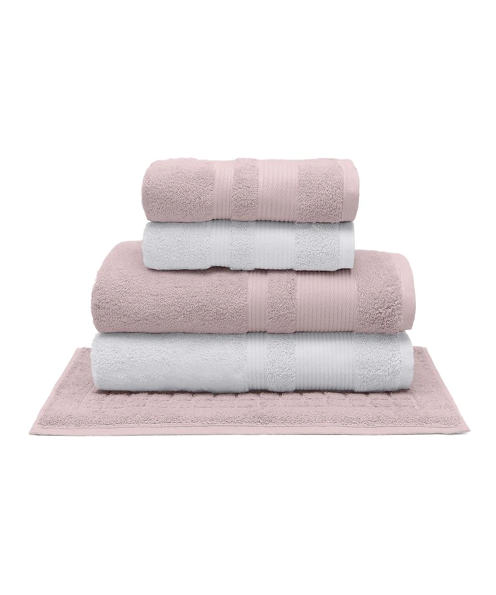 Jogo Banho Buettner Aliance 3294 Dusty Rose e Branco 5 Peças