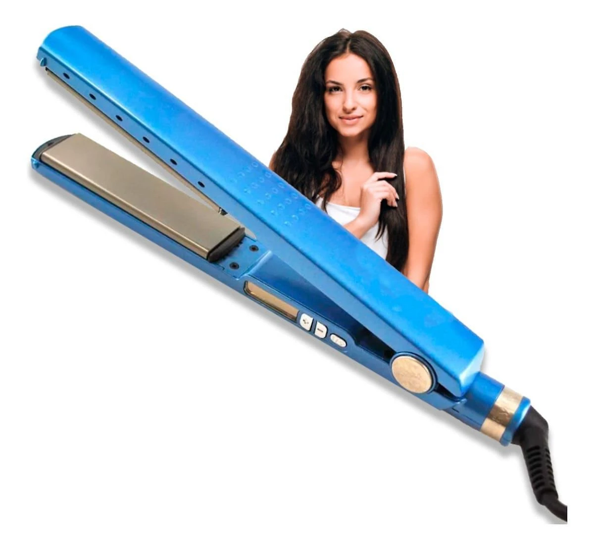 Miniatura Chapinha Cabelo Nano Titanium Azul 110V/220V, Resultados