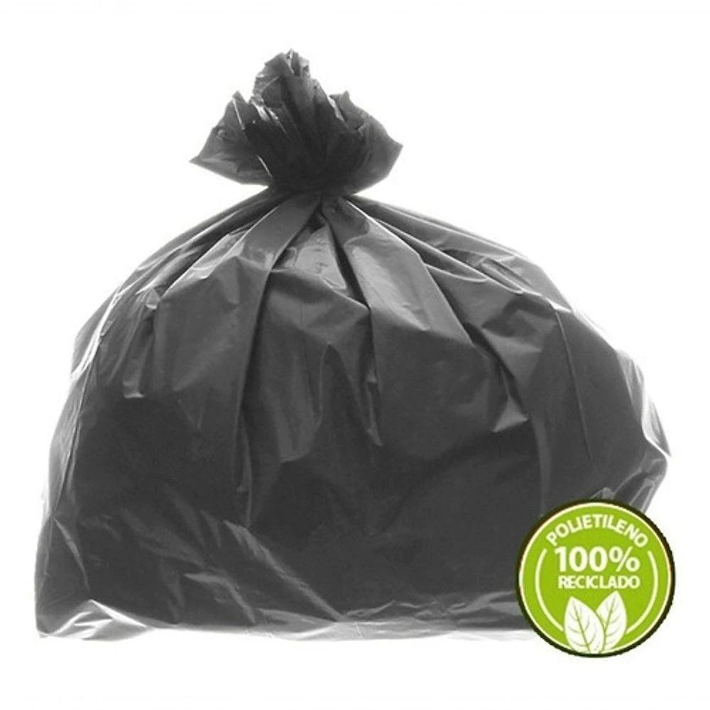 Saco de Lixo Super Leve 100 Litros 0,02MM em Polietileno Reciclado 100% Cinza Higipack