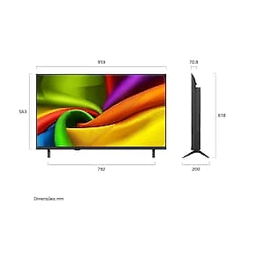 Smart TV 43" 4K LG 43NU850BPSA NANO AI WebOS 26 HDR10