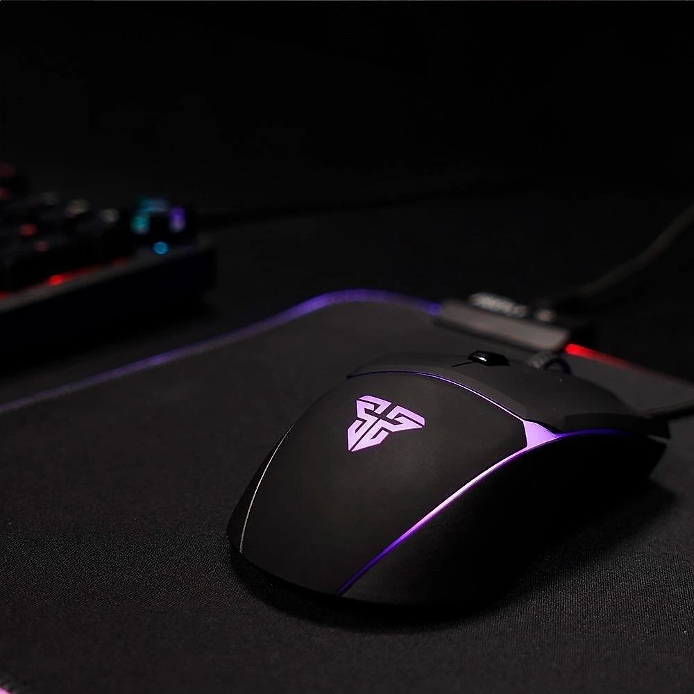 Mouse Gamer com Fio Fantech Crypto VX7, 8000 DPI 6 botões, Preto - Crypto VX7 B