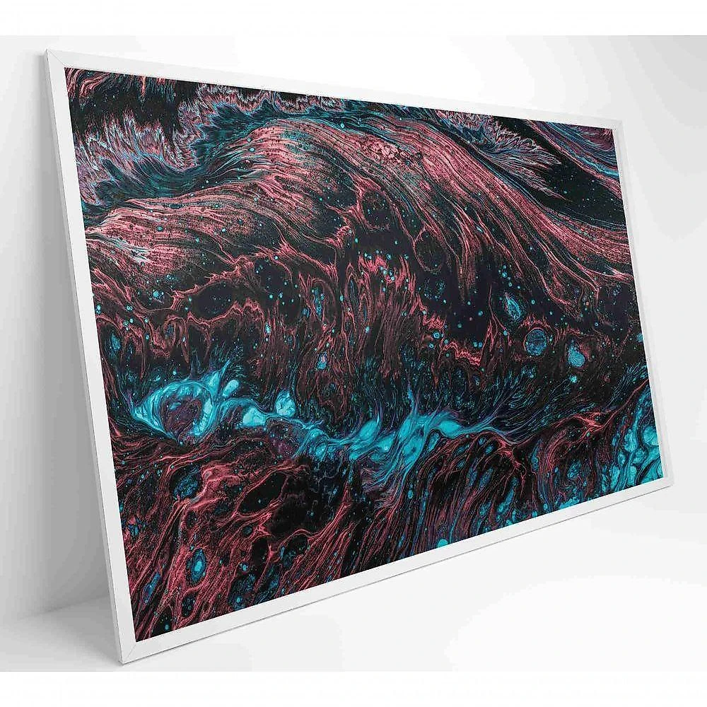 Quadro Abstrato Raízes 60x40 Cm Tecido Canvas