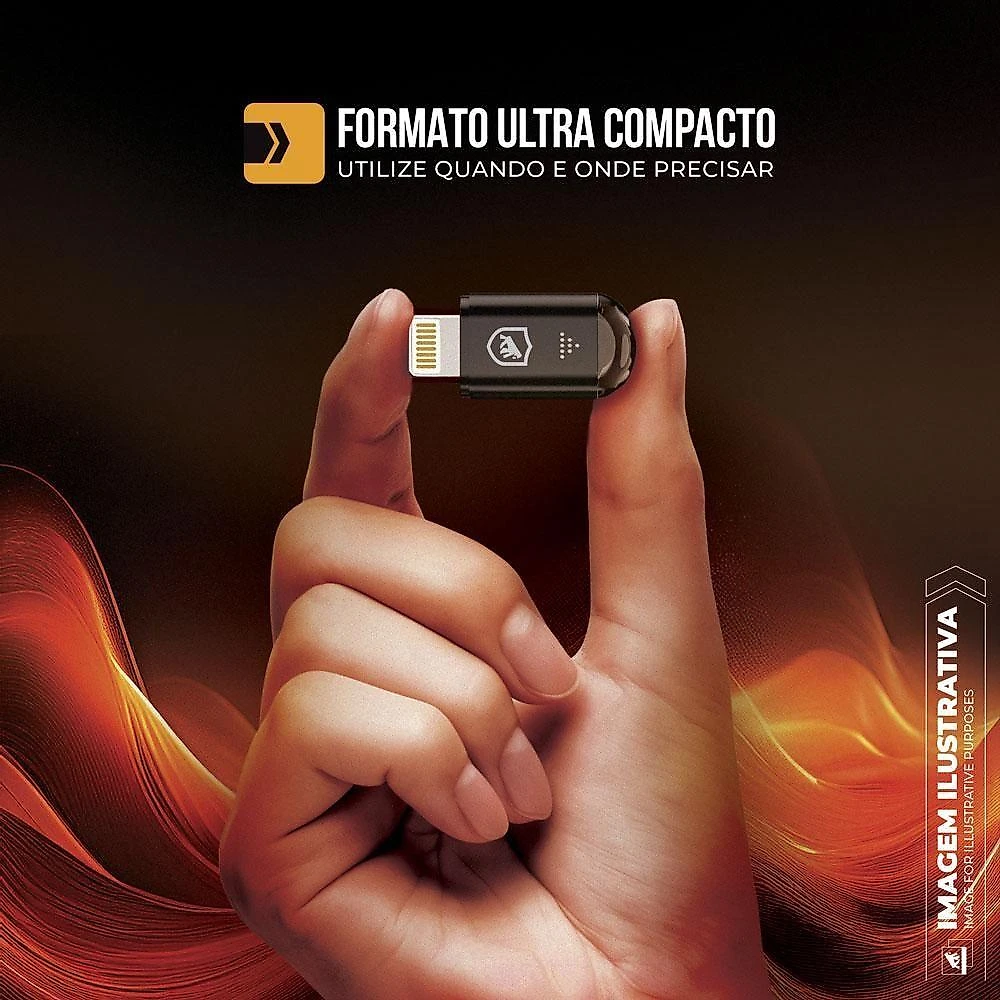 Controle Universal Gshield Mini Armor Compatível Apple e Android Bivolt Preto