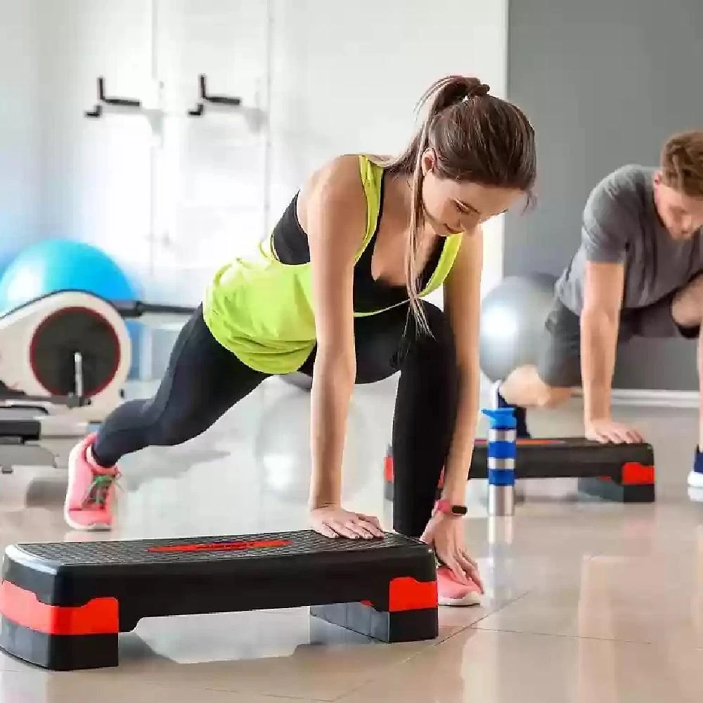 Miniatura Step Antiderrapante Fitness Altura Regulável Alta Resistente