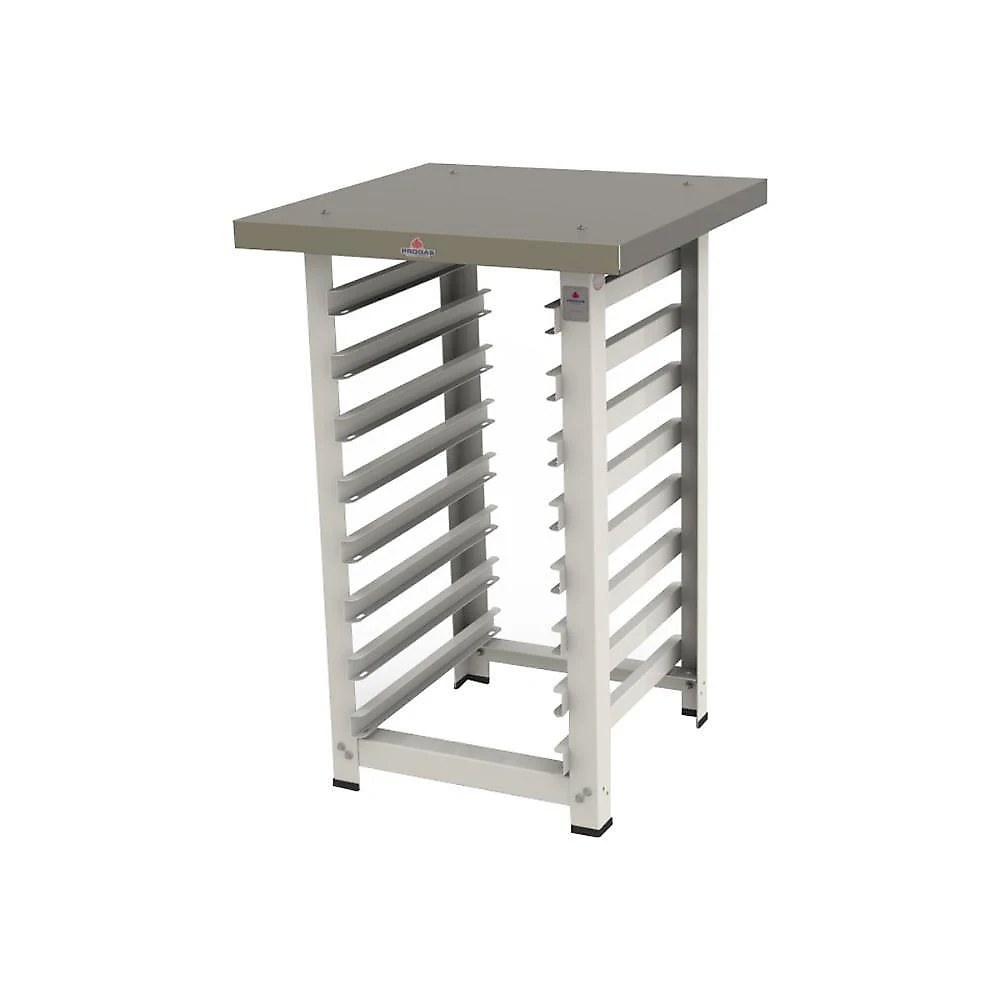 Kit - Mesa Apoio Mes-004 Bancada Capacidade 8 Níveis + 8 Assadeiras 35x35 - Progás